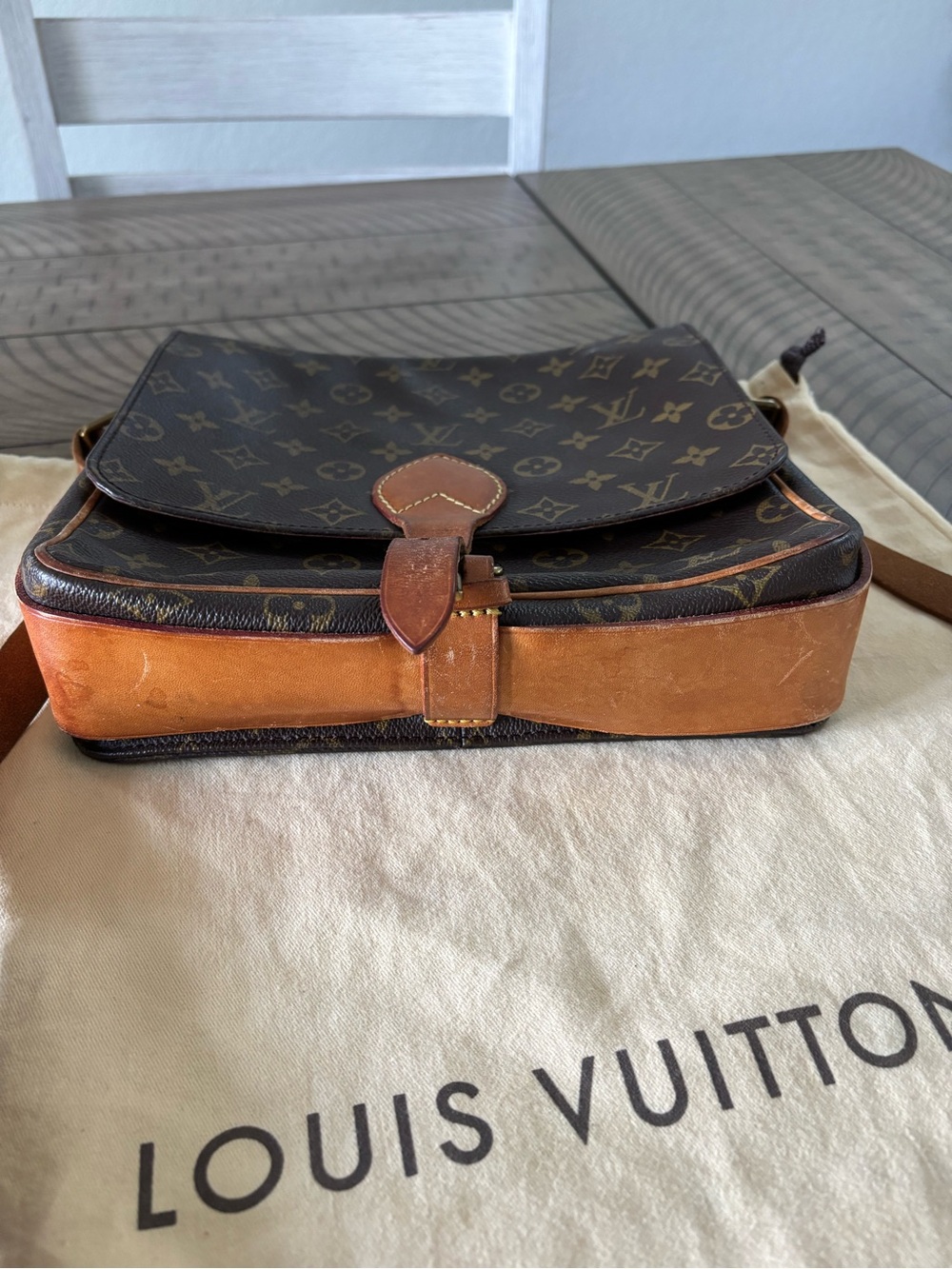 Louis Vuitton Monogram Messenger Bag in Brown and Tan - Picture 5 of 8